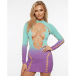 GRAPE BUBBLEGUM OMBRE BODYSUIT LIN021 GRAPE BUBBLEGUM OMBRE BODYSUIT LIN021